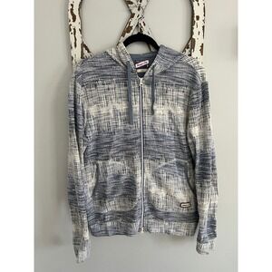 johnnie-O Men's Small Wake Blue Ombre Full Zip Two Pocket Pascal Hoodie